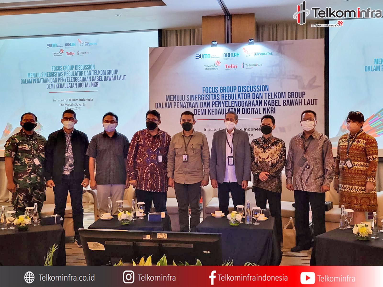 TELKOMINFRA TURUT MENDUKUNG SINERGI TELKOMGROUP DAN PEMERINTAH DALAM PENATAAN DAN PENYELENGGARAAN KABEL KOMUNIKASI BAWAH LAUT